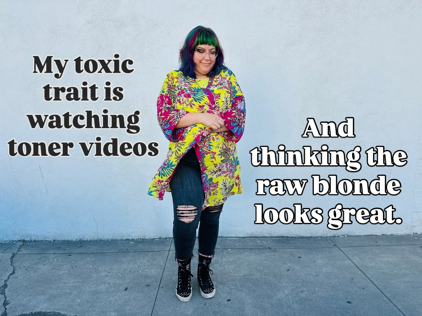 Even if it&rsquo;s uneven. I like it. 👽