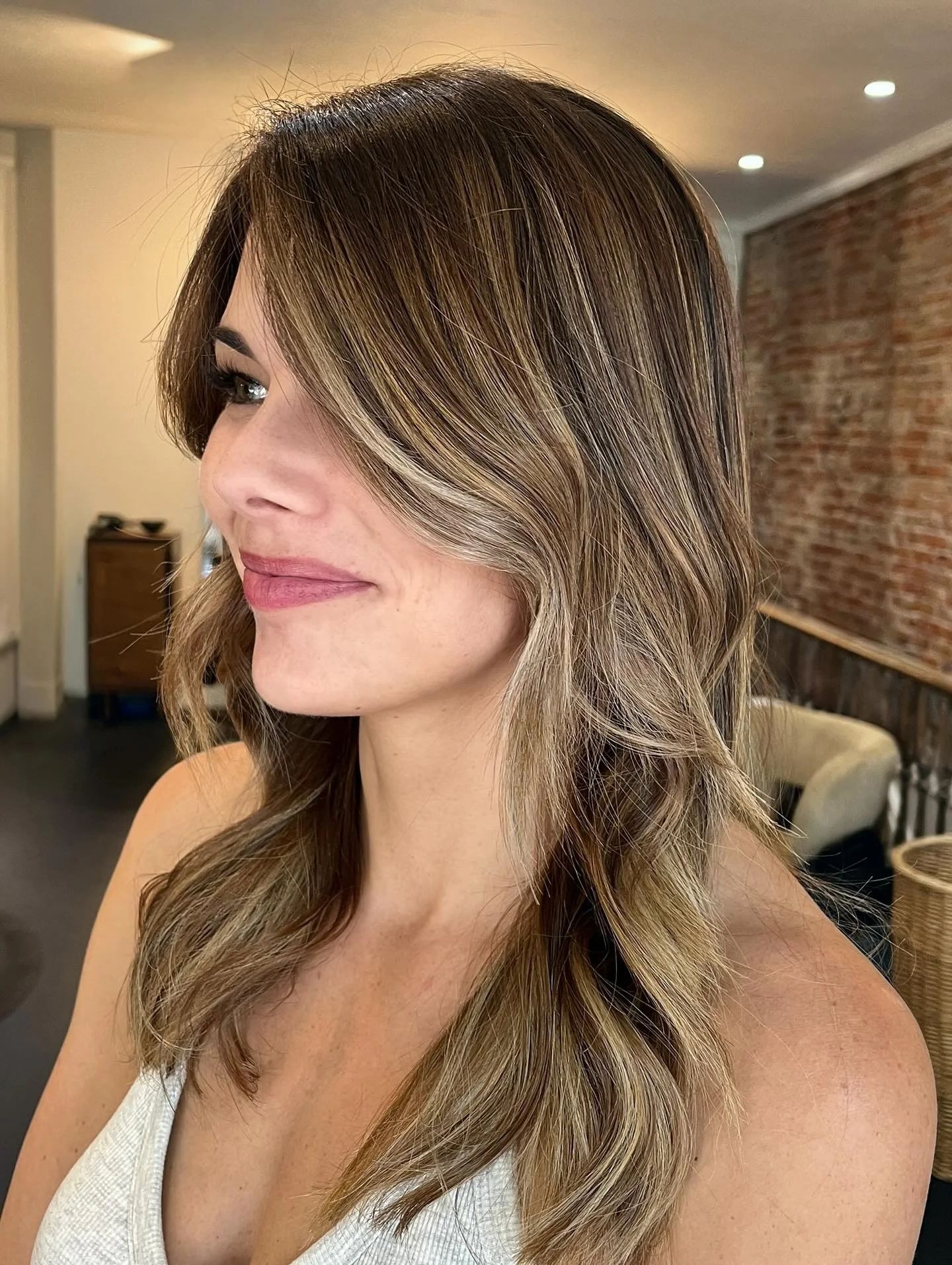 Loving this look for her.  #boisehairdresser 
#boisehair
#behindthechair_com
#downtownboise
#colorcorrection
#healthyhair
#blondehair
#richbrown
#boisestate
#boisehair
#longlayeredhair
#longlayers
#trending
#bayalage
#layeredhair
#haircut
#longlayers