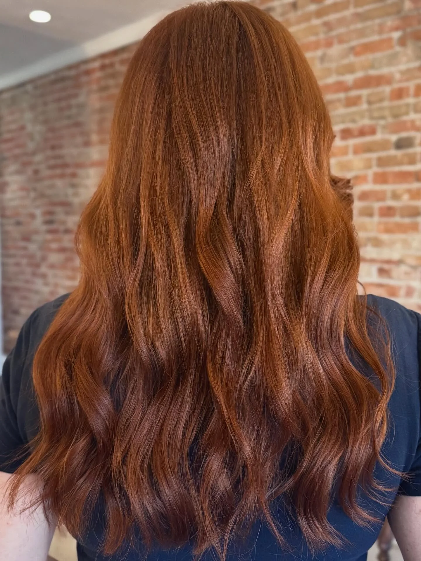 Can copper hair be low maintenance? 🤔 
&bull;
&bull;
&bull;
&bull;
Short answer is: in my chair, yes.
Long answer is: With the right formulation, it can be. Copper hair is ALL in the formulation. I formulate everything for the fade, but especially m