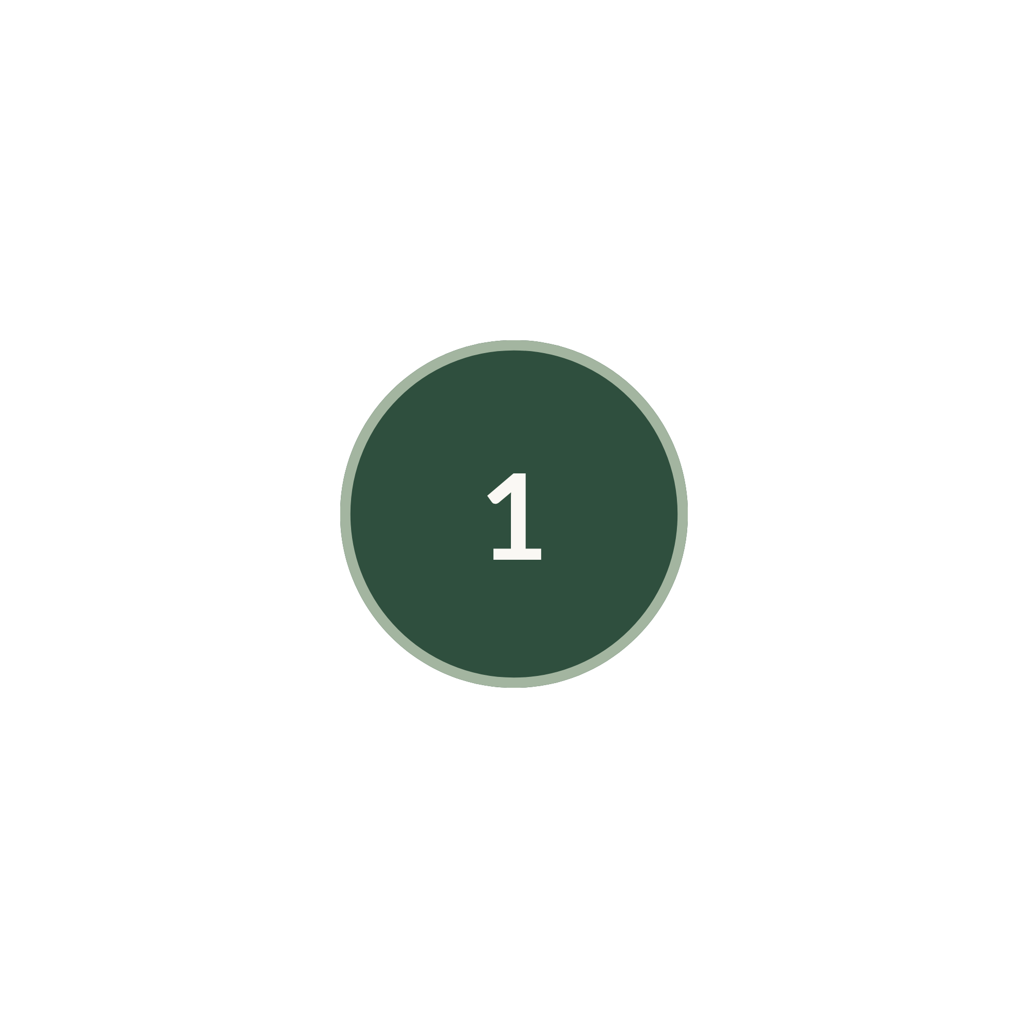 Step number 1 icon.