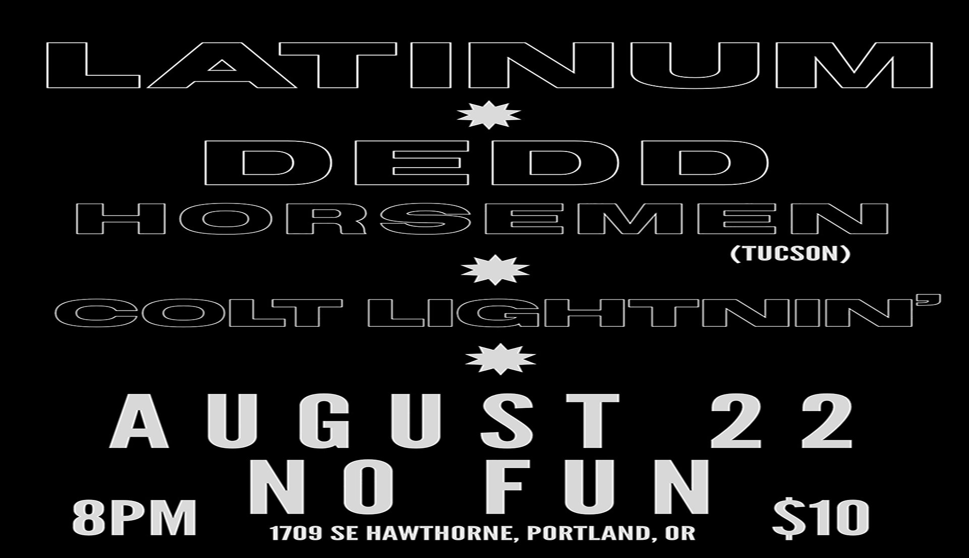 Latinum • Dedd Horsemen • Colt Lightnin'