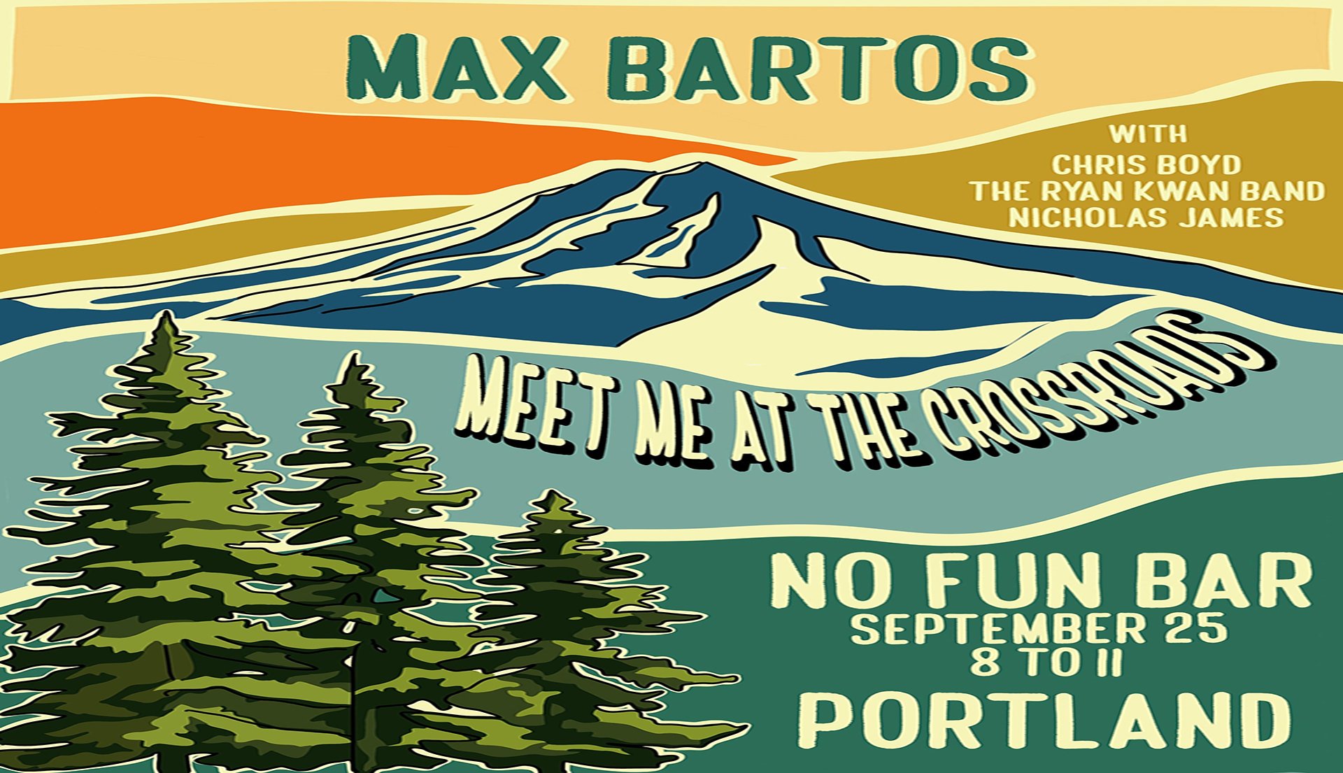 Max Bartos • Chris Boyd • Ryan Kwan Band • Nicholas James