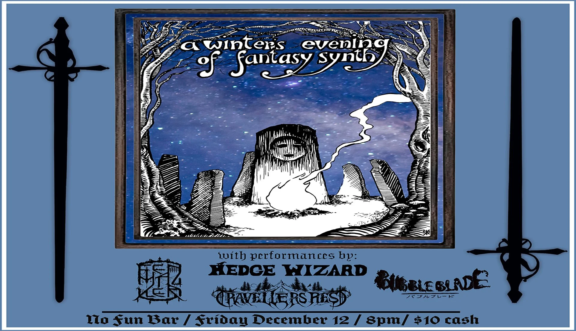 Hedge Wizard • Travellers Rest • Bubble Blade • Fen Walker