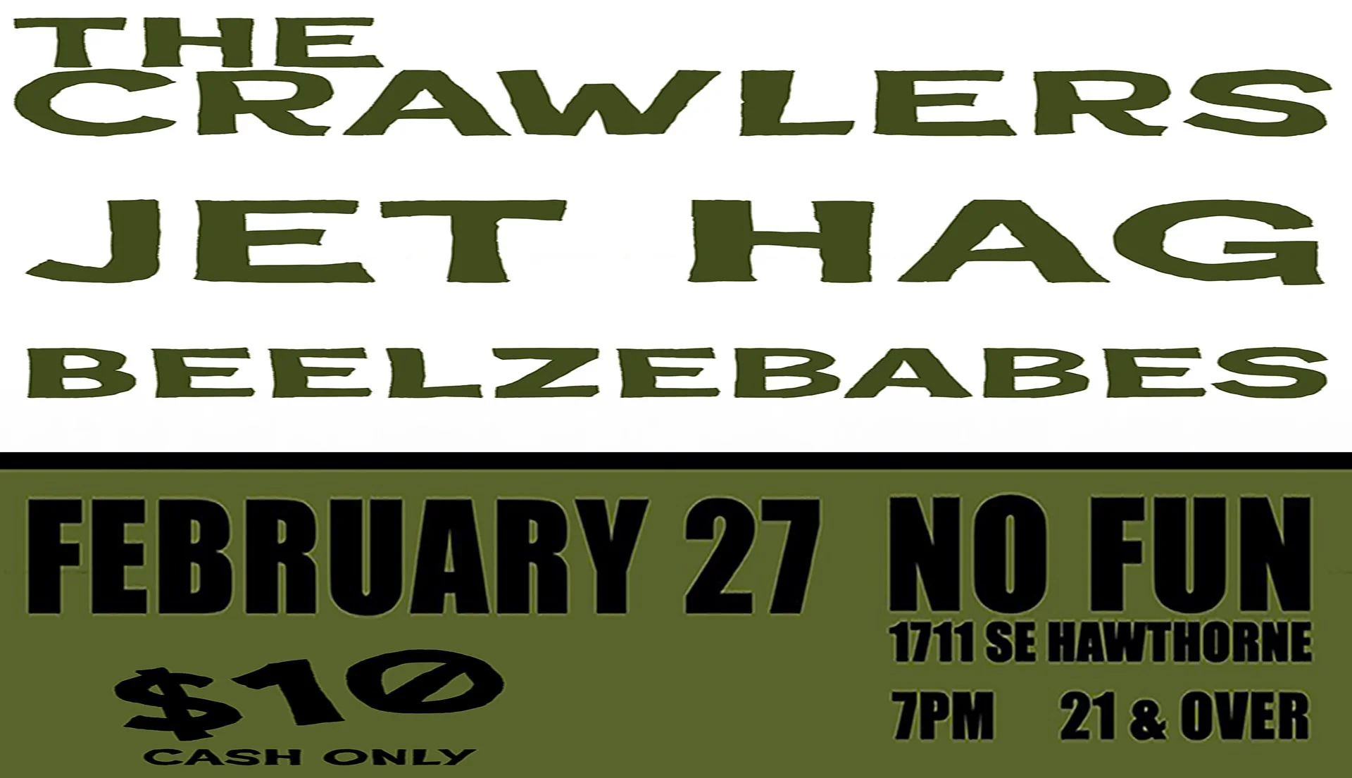 The Crawlers • Jet Hag • <span class="sqsrte-text-color--white">Beelzebabes</span>