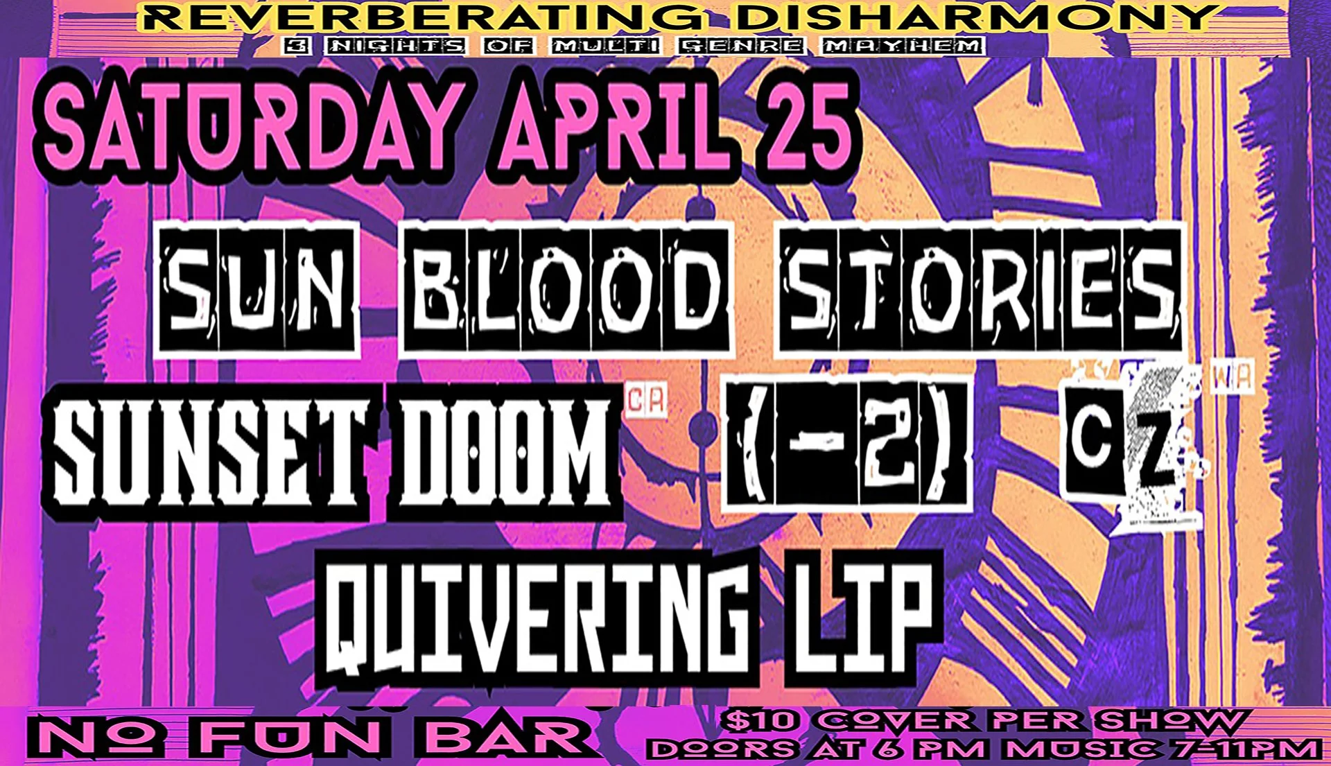 Reverberating Disharmony: Sun Blood Stories • SUNSET DOOM • (-2) • CZ • Quivering Lip