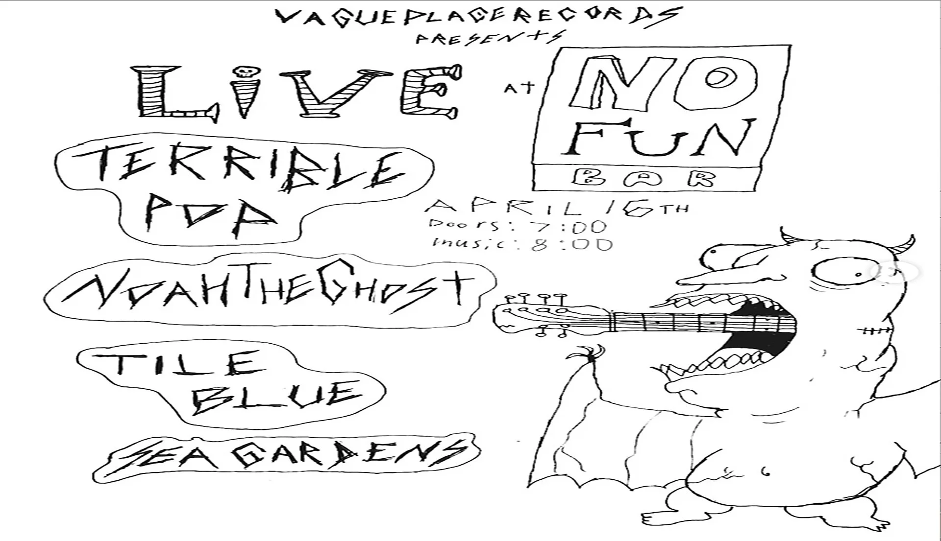 Terrible Pop • NOAHTHEGHOST • Tile Blue • Seagardens