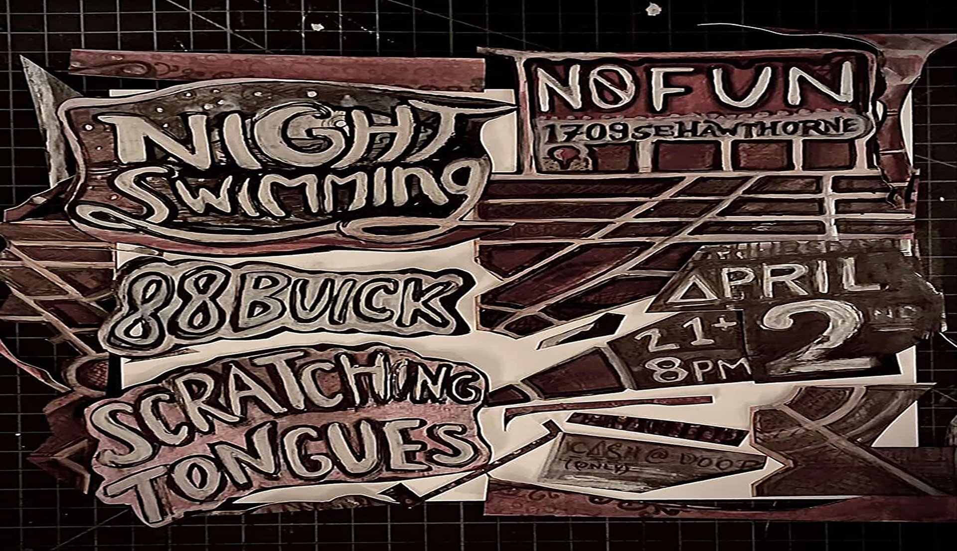 Night Swimming • 88 Buick • Scratching Tongues