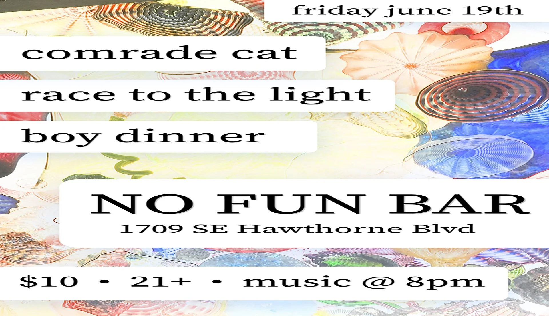 Comrade Cat • Race To The Light • Boy Dinner