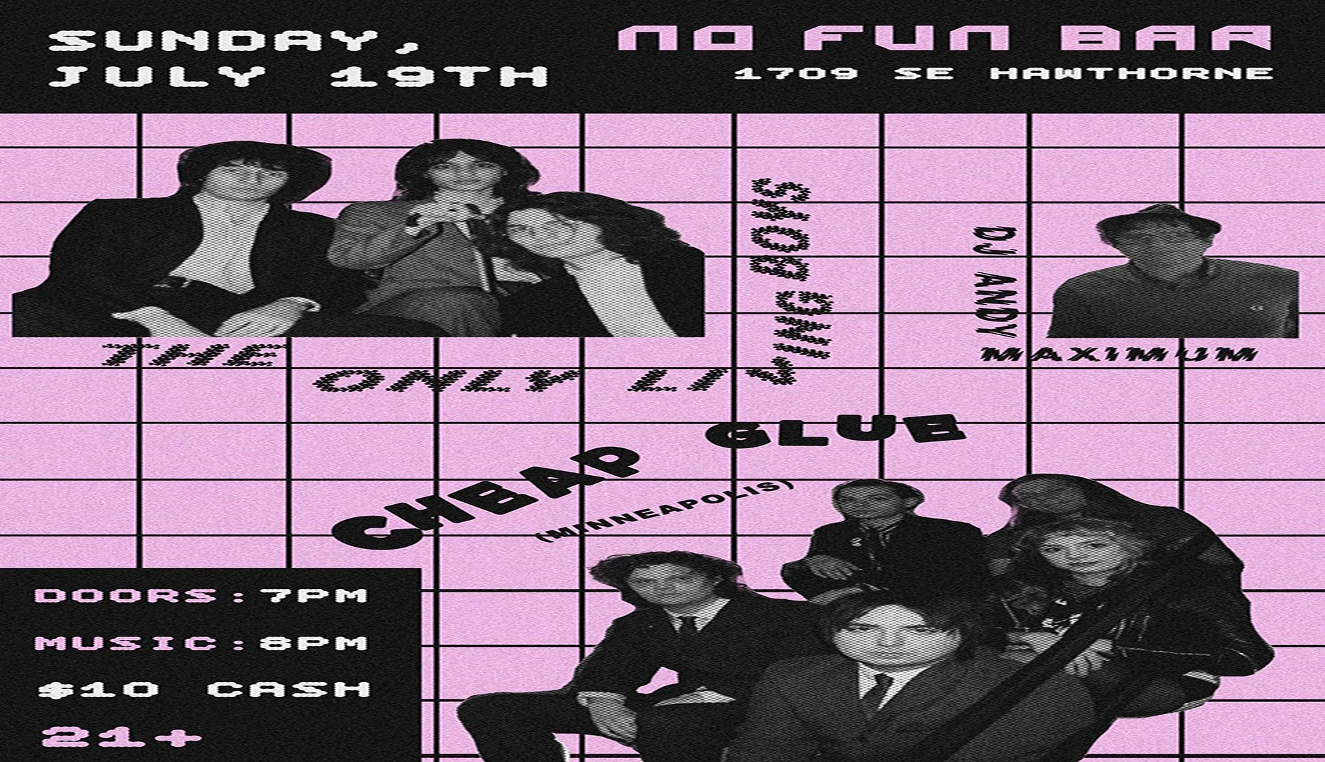 Cheap Glue • The Only Living Boys • DJ Andy Maximum