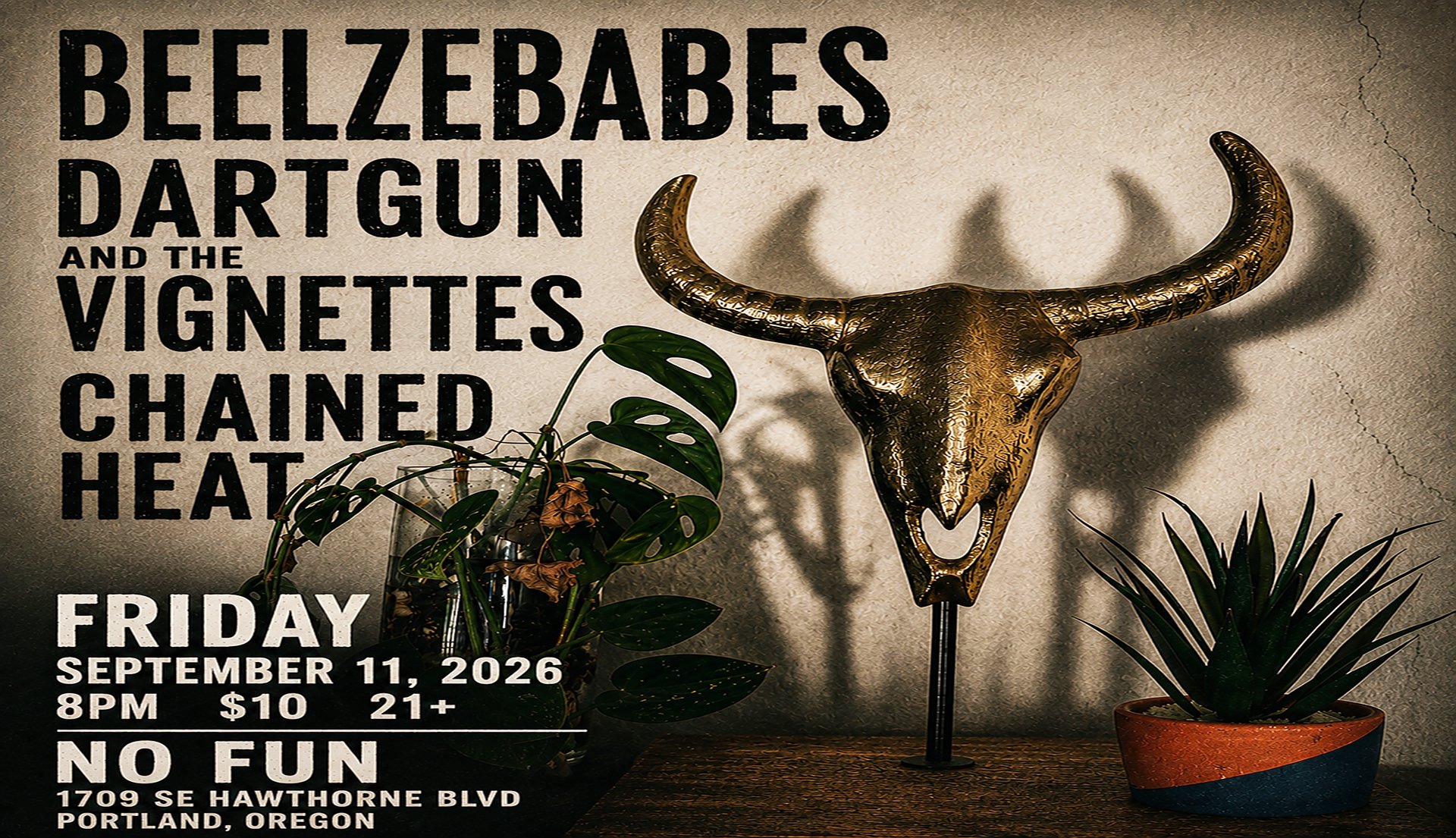 Beelzebabes • Dartgun and the Vignettes • Chained Heat