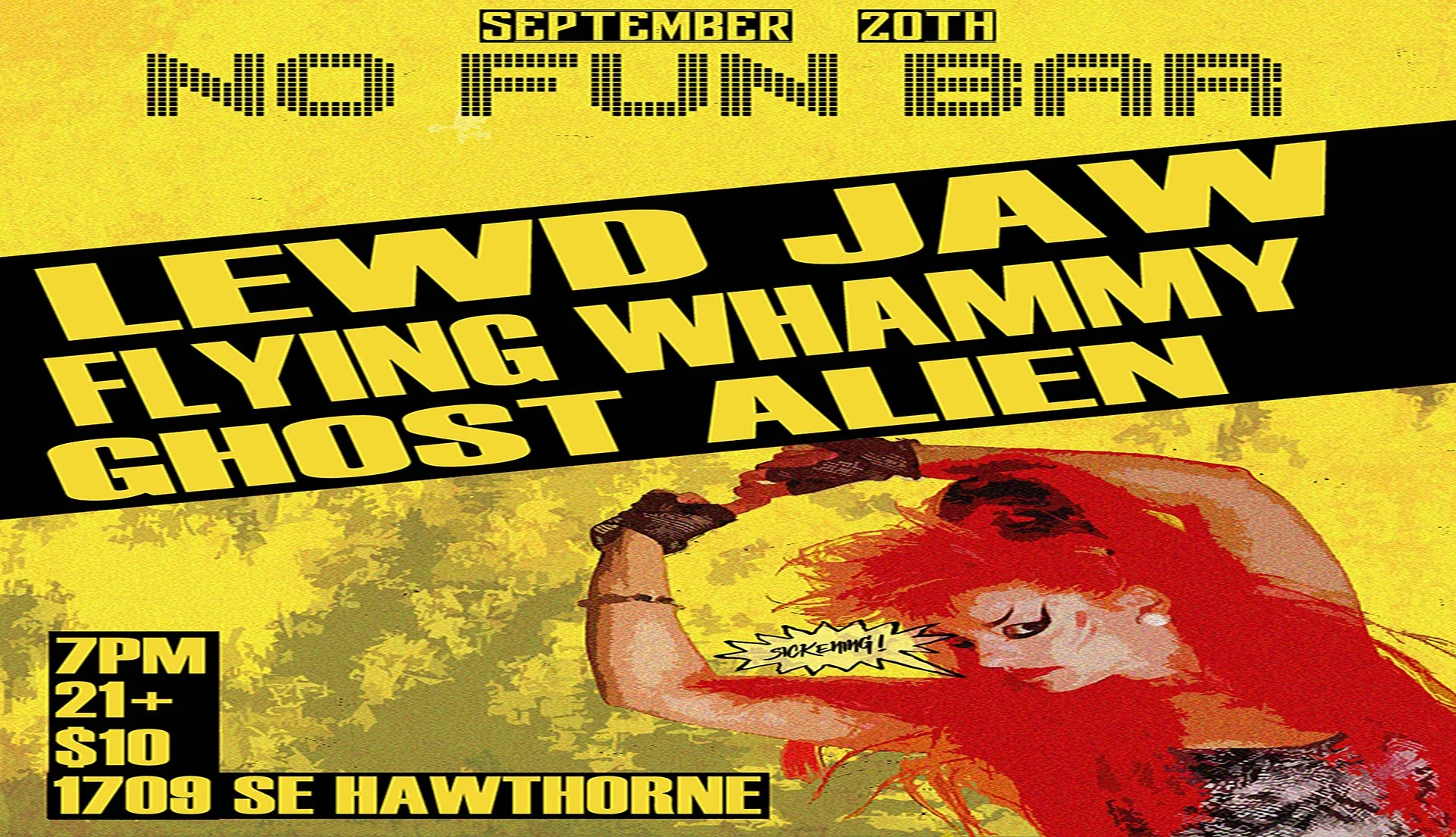 Lewd Jaw • Flying Whammy • Ghost Alien