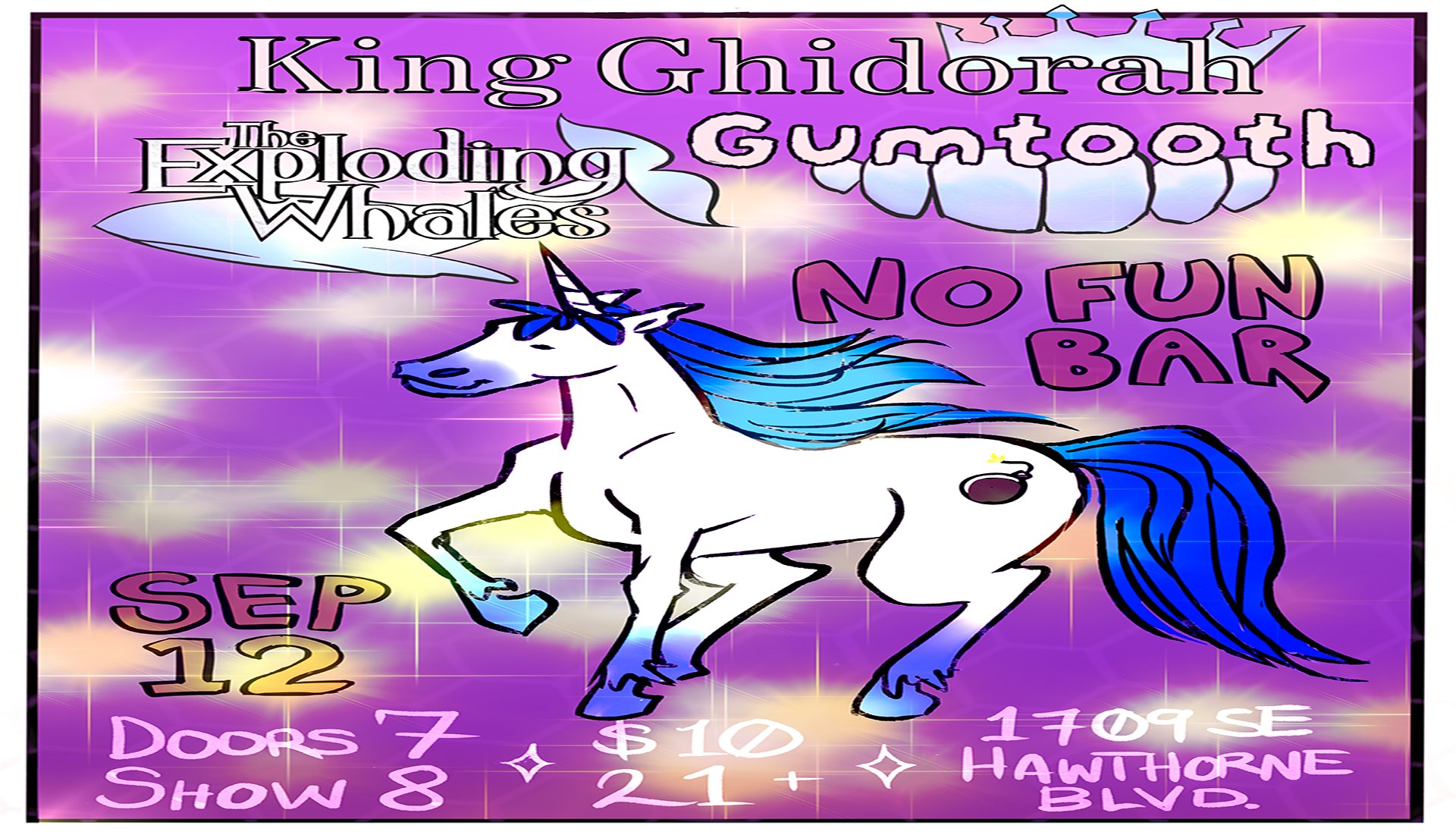 King Ghidora • The Exploding Whales • Gumtooth