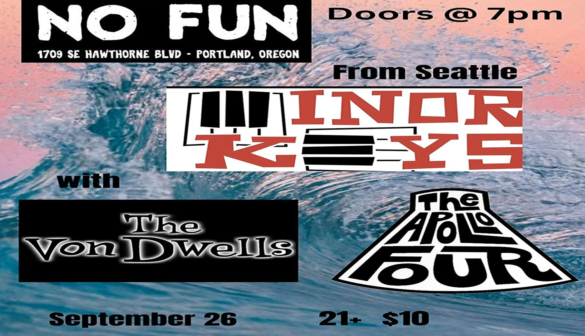 Surfing Saturdays: Minor Keys • The Von Dwells • The Apollo IV