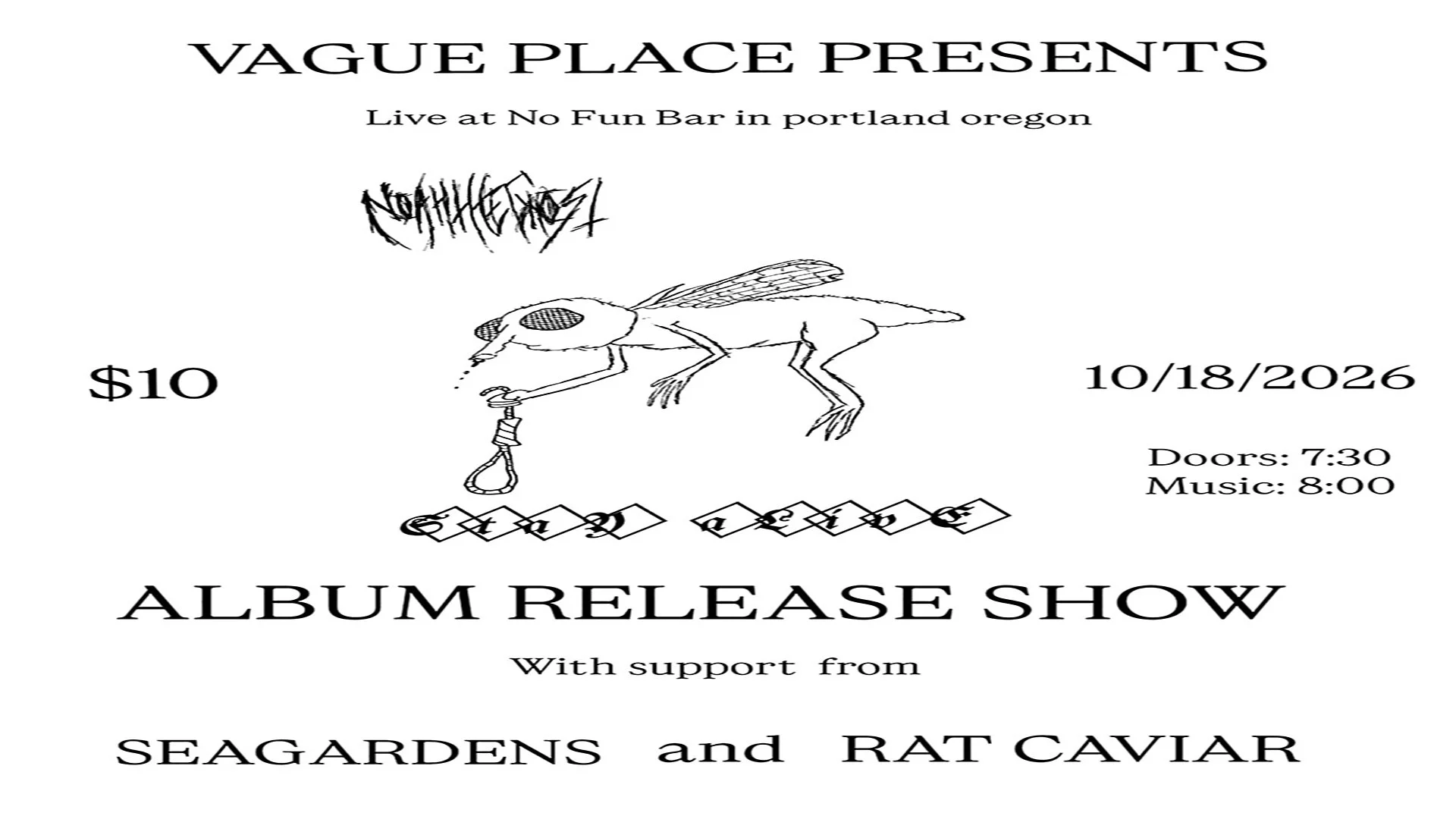 Noah the Ghost • Seagardens • Rat Caviar