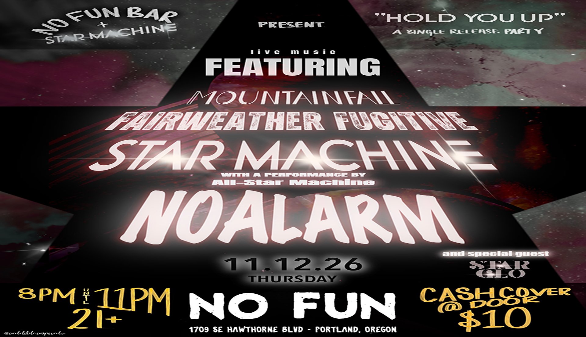 NOAlarm • Star Machine • Fairweather Fugitive • Mountainfall