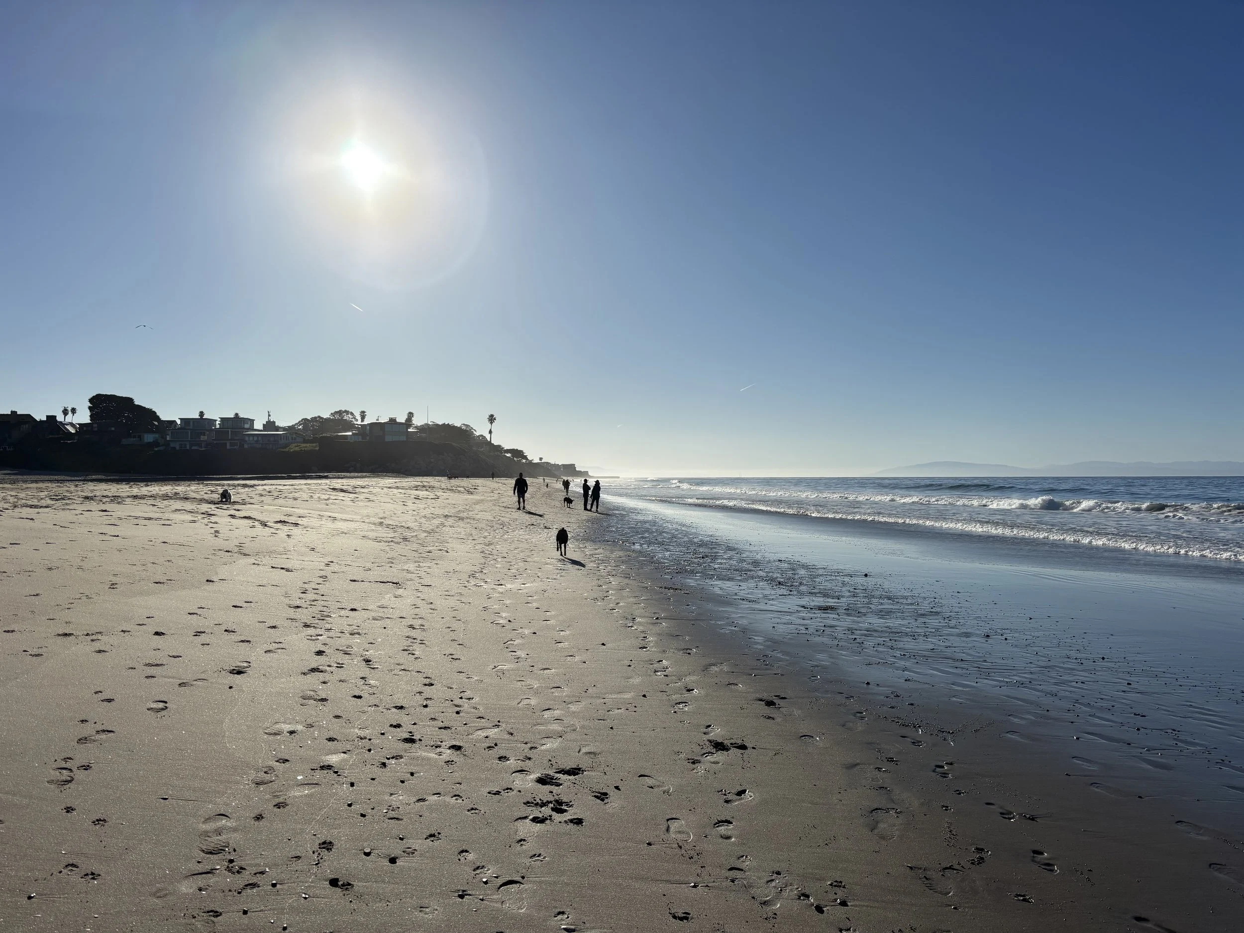 Take a walk along the shoreline and feel the sand beneath your feet.
