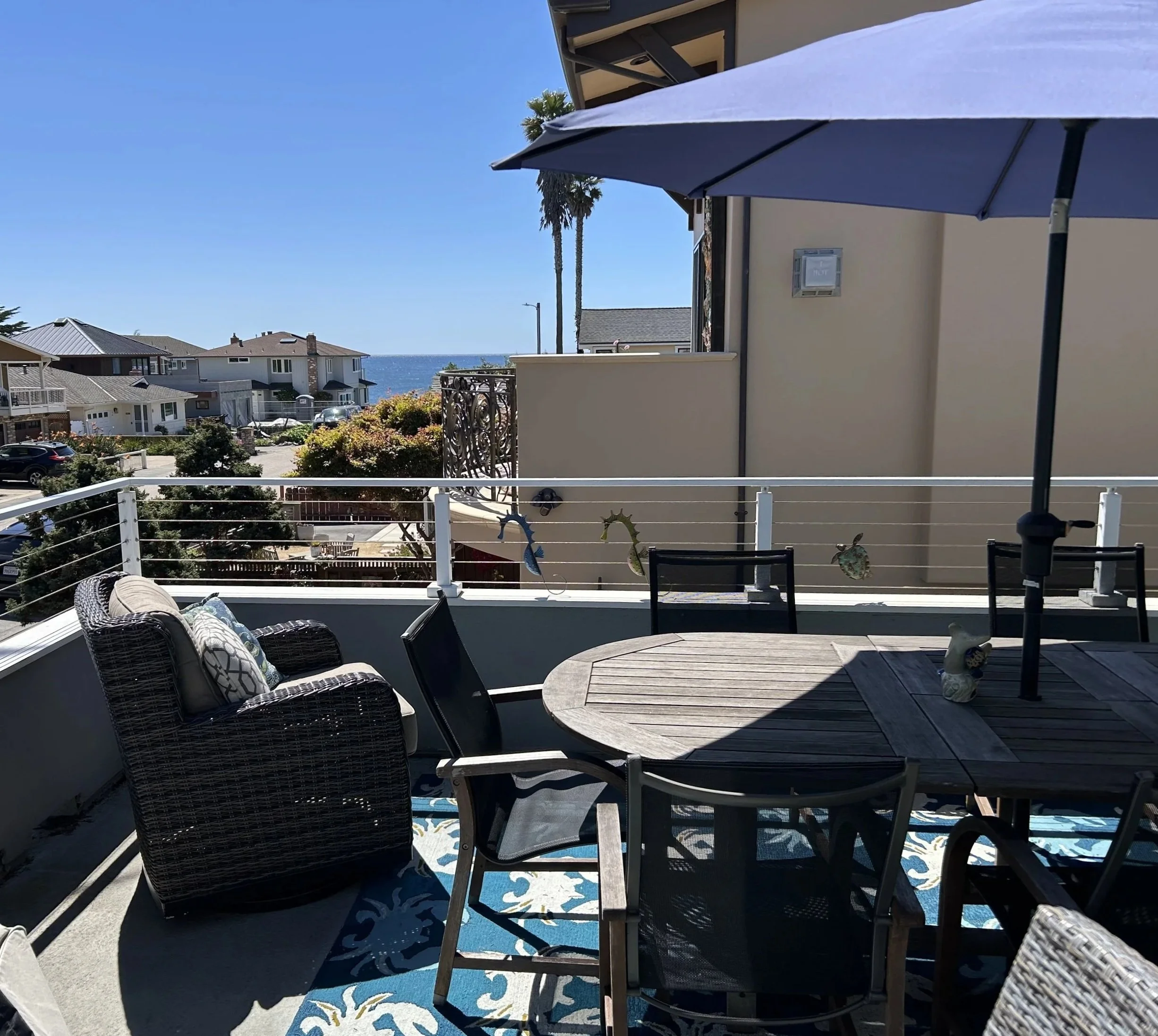 Enjoy the gorgeous view from the deck.