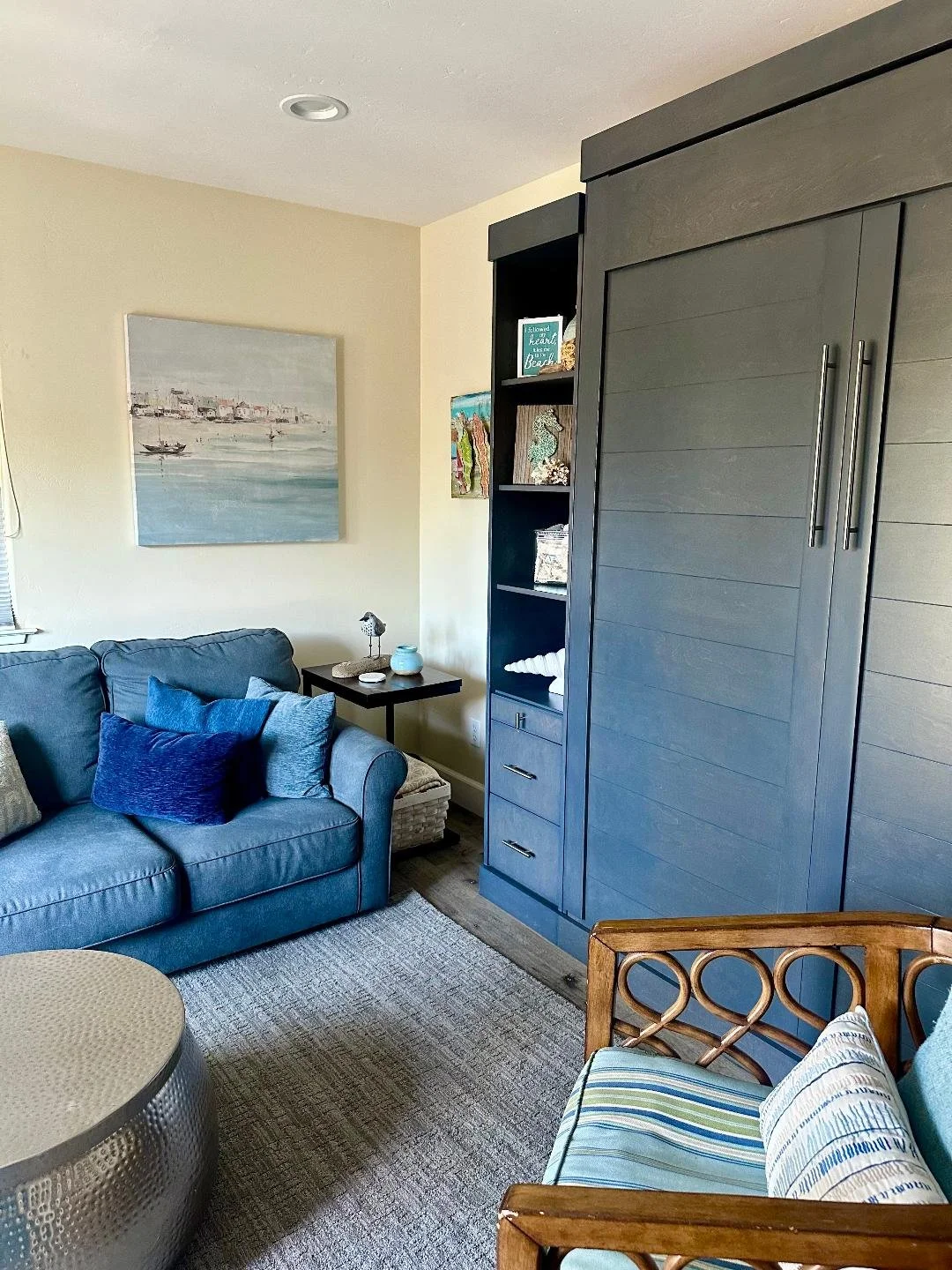 Downstairs Family Room with Murphy Bed.