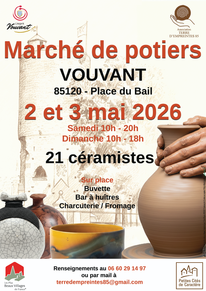 Marché des potiers à Vouvant (85)