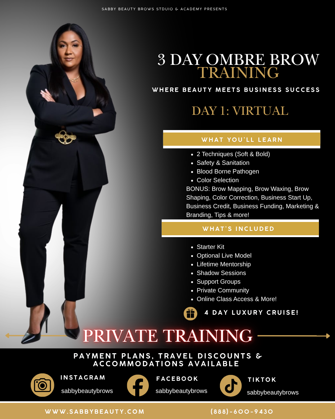 PRIVATE: 3 DAY OMBRE BROW TRAINING