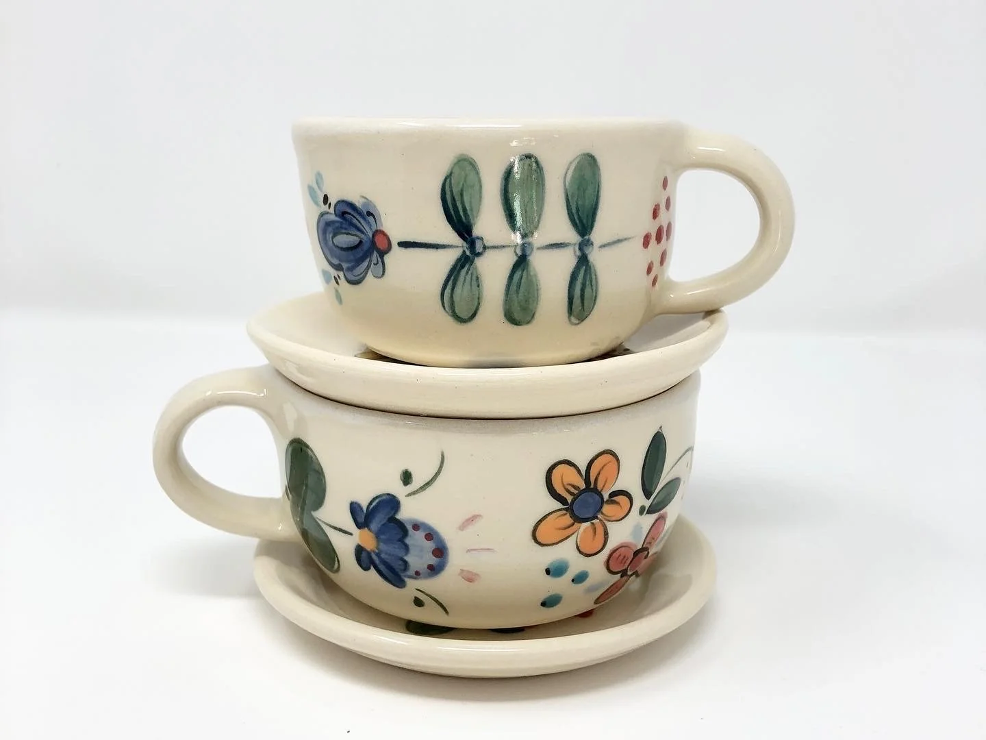Os Rosemaling teacups