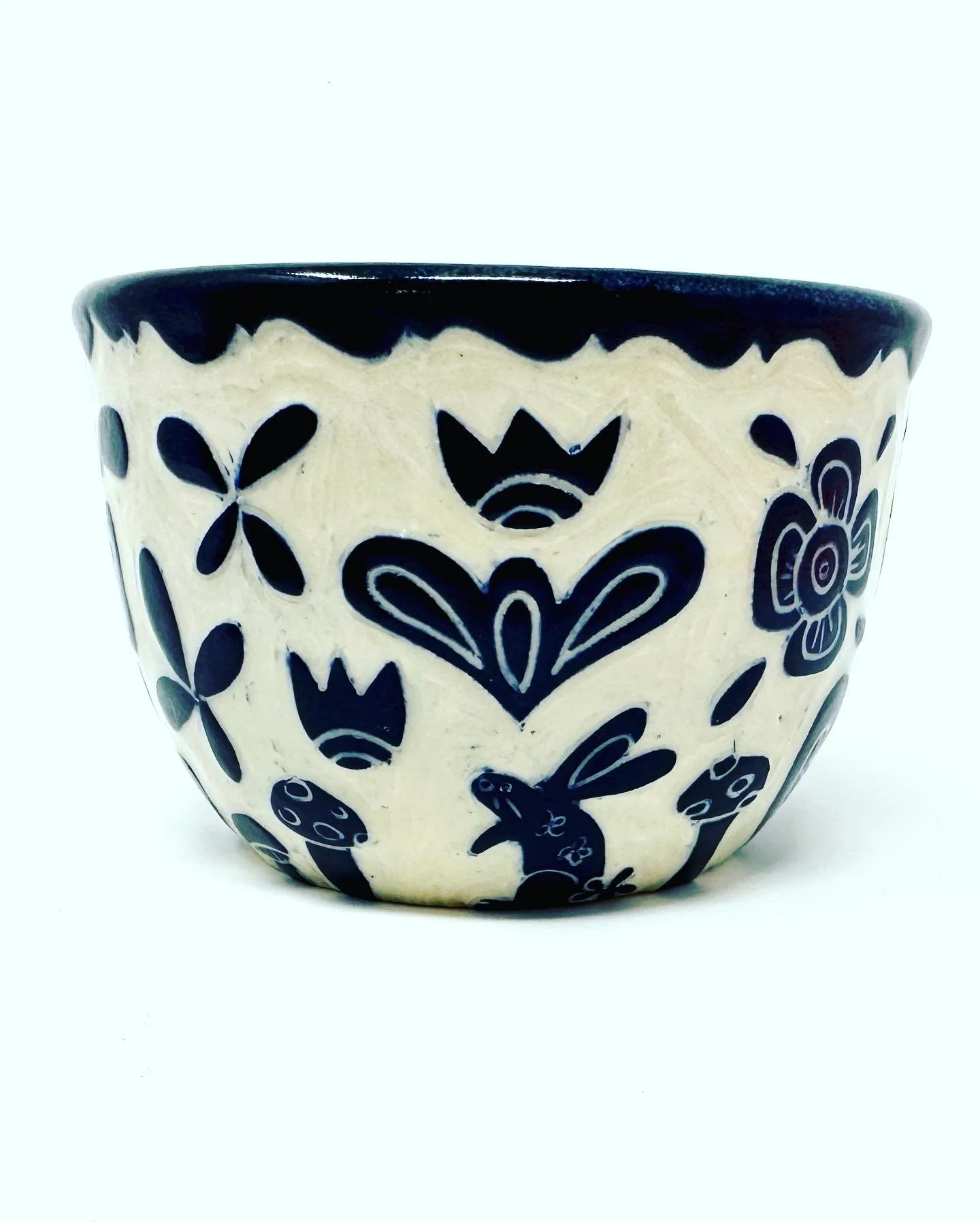 nordic folk art bowl