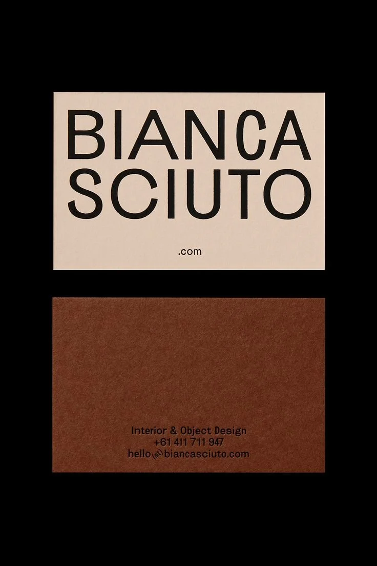 Foil blocked business cards designed by Both Studio, printed by Jot Press