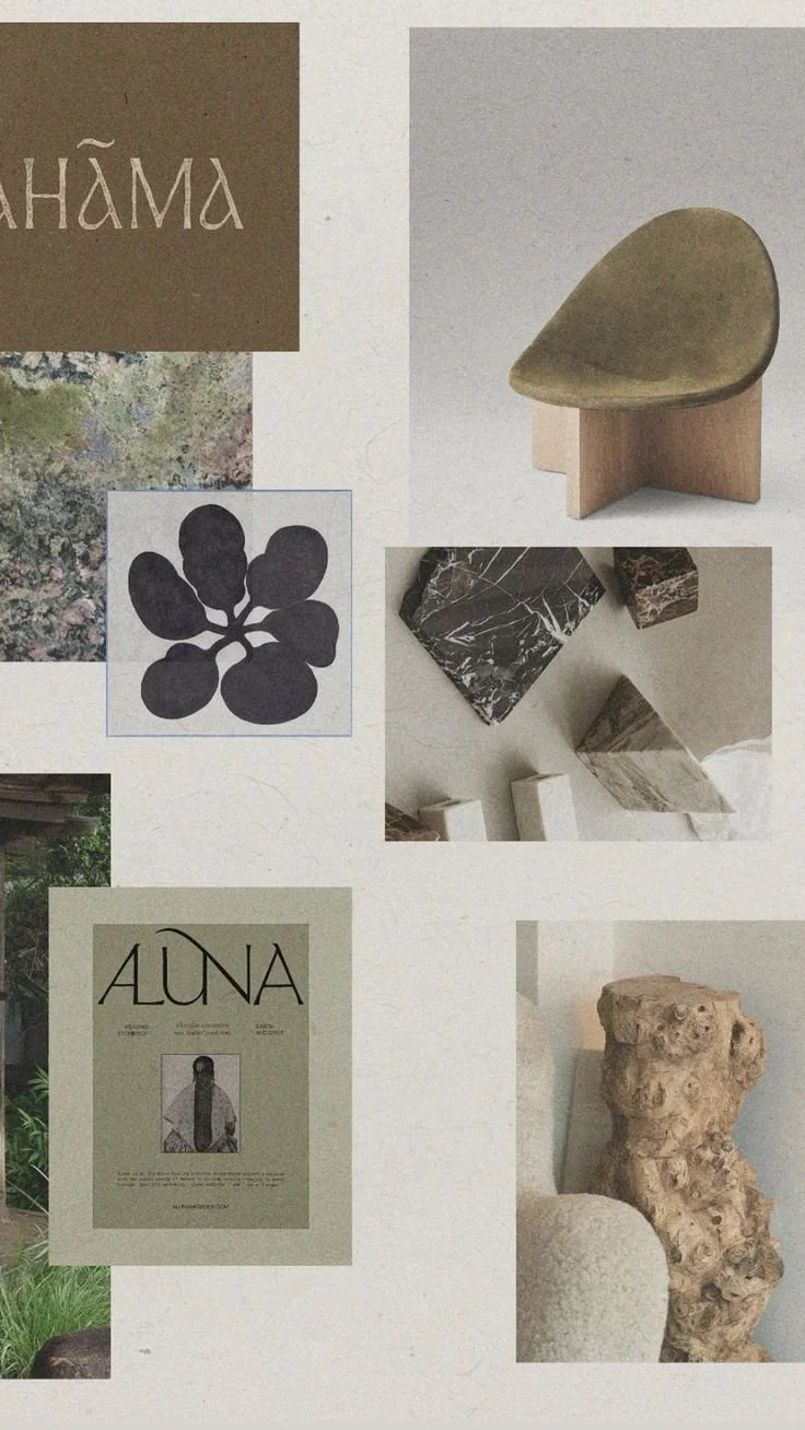 Organic Natural Brand Moodboard Design