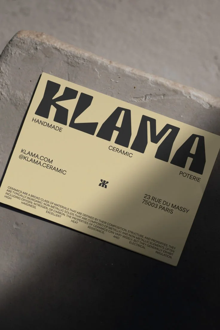 Visual identity | Handmade Ceramic | Klama