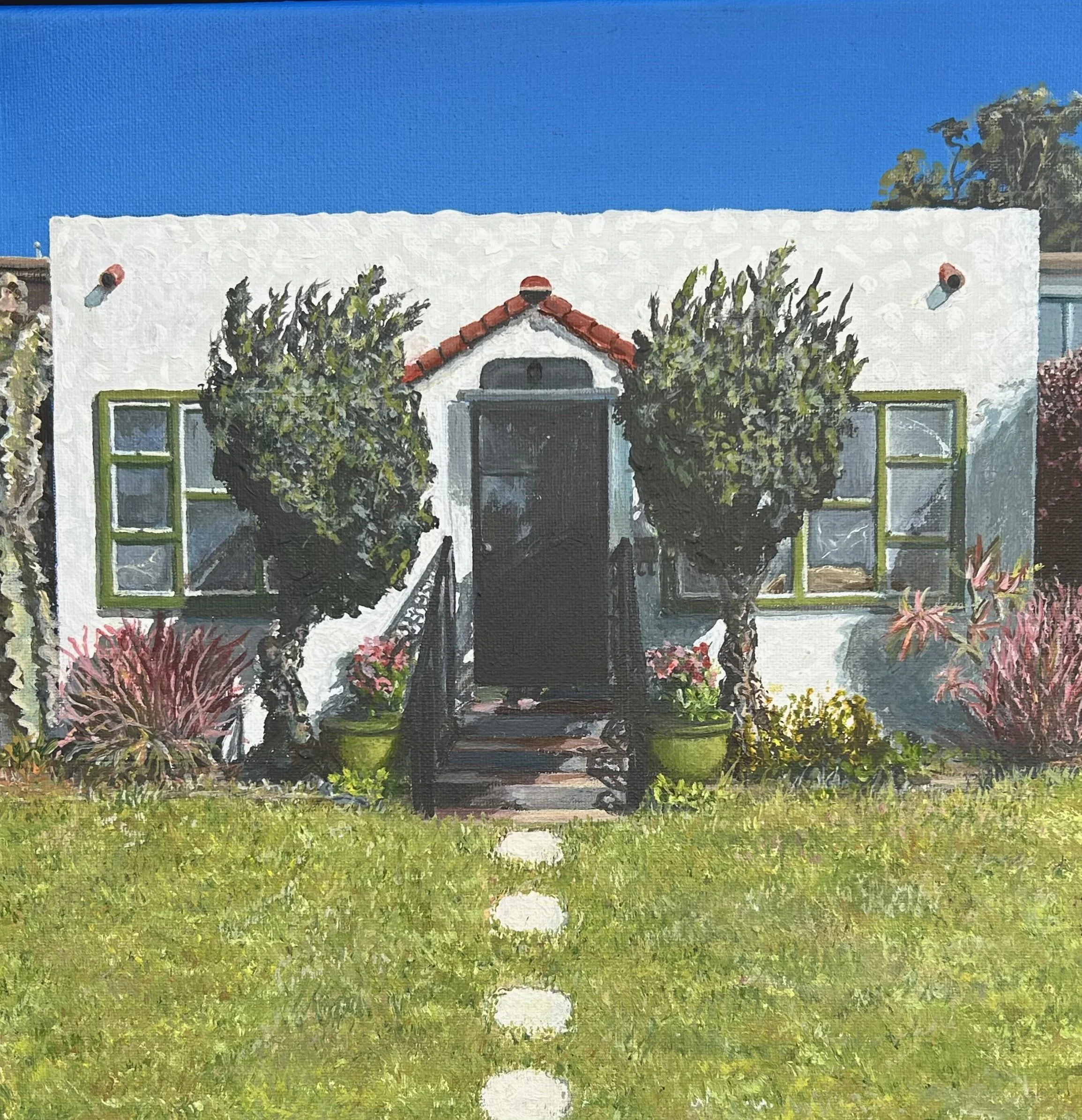 Happy Cottage, Acrylic, 12x12" $750