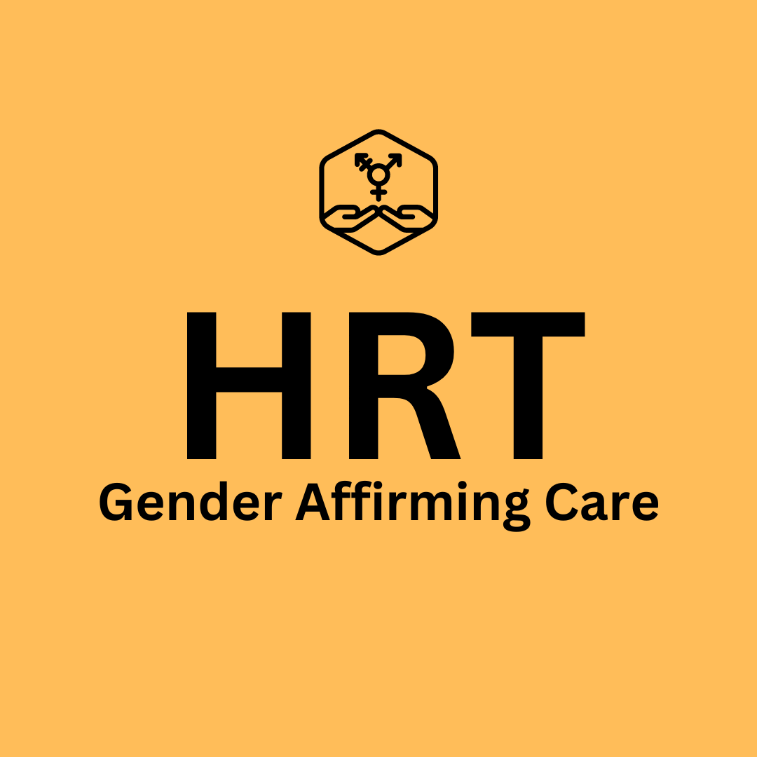 Click the tile to learn more about HRT & Gender Affirming Care
