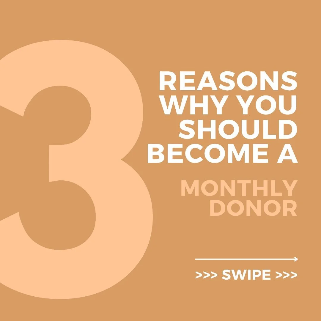 Become a monthly donor is 1, 2, 3-easy! 👇🏻👇🏻

1) click on the link in the bio

2) click the &ldquo;Donor&rdquo; header

3) place your donation and hit &ldquo;monthly&rdquo; for an automatic withdraw on a day of your choosing! 

That&rsquo;s it!! 