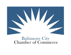 Baltimore City Chamber of Commerce logo with a stylized sunburst design