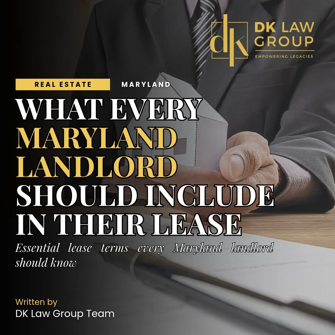 What Every Maryland Landlord Should Include in Their Lease