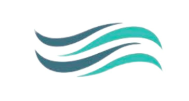 Stylized illustration of three wavy lines in shades of blue and gray.