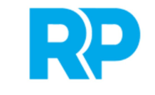 Blue logo with the letters 'RP'
