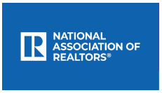 Logo of the National Association of Realtors, featuring a stylized white 'R' on a blue background with the organization's name.