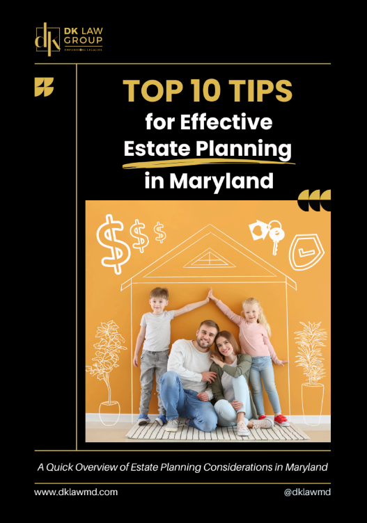 TOP 10 TIPS for effective Estate Planning in Maryland poster