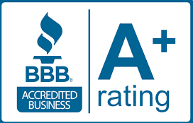 BBB Accredited Business A+ rating badge for DK Law Group