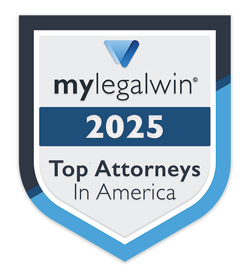 My Legal winTop Attorneys 2025 award badge recognizing top lawyers in America