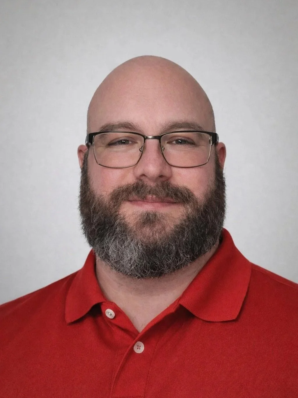 Silhouette of a person's head in profile against a blue circular background