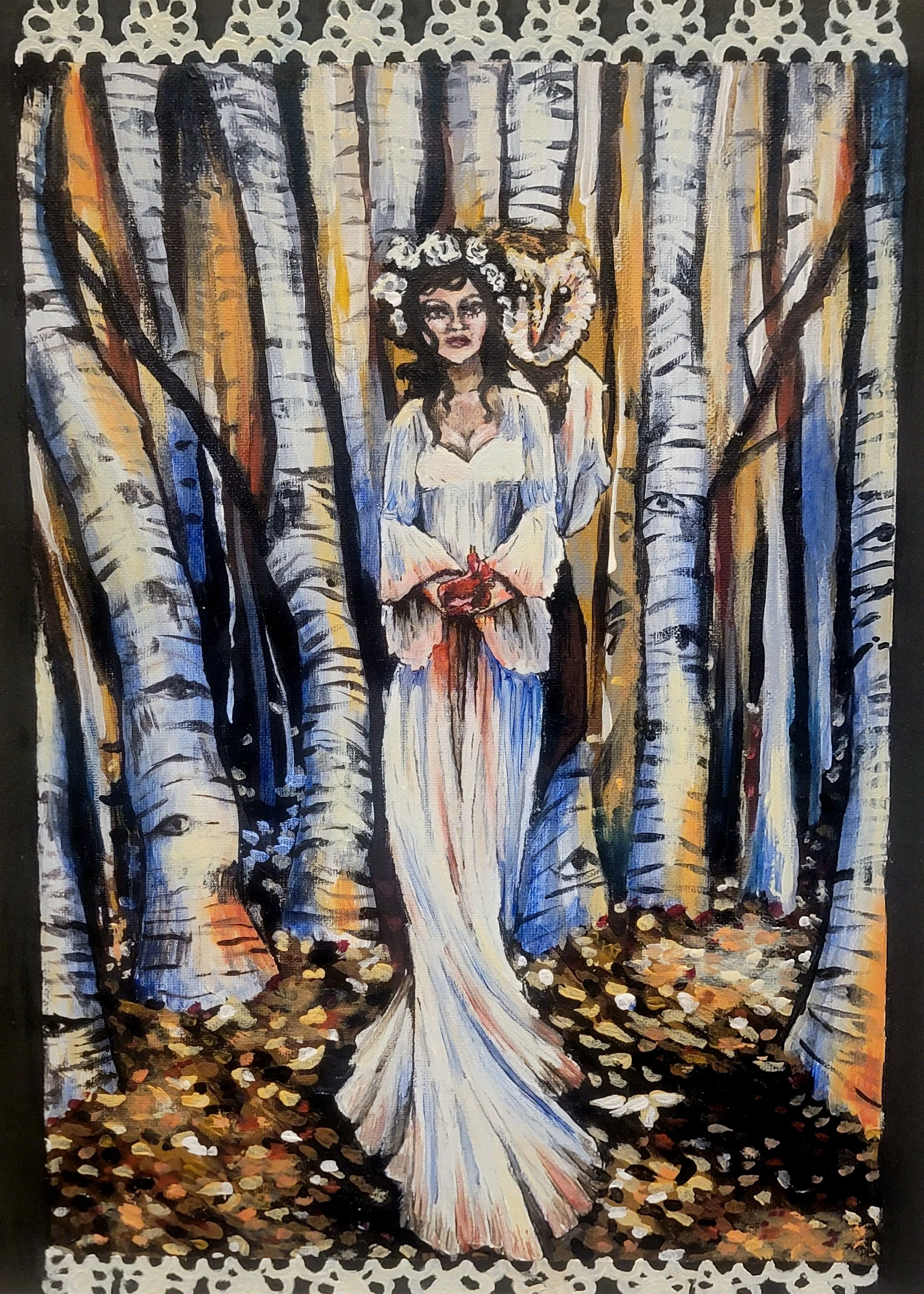 The Parliament of owls, Acrylic on Canvas, 2025