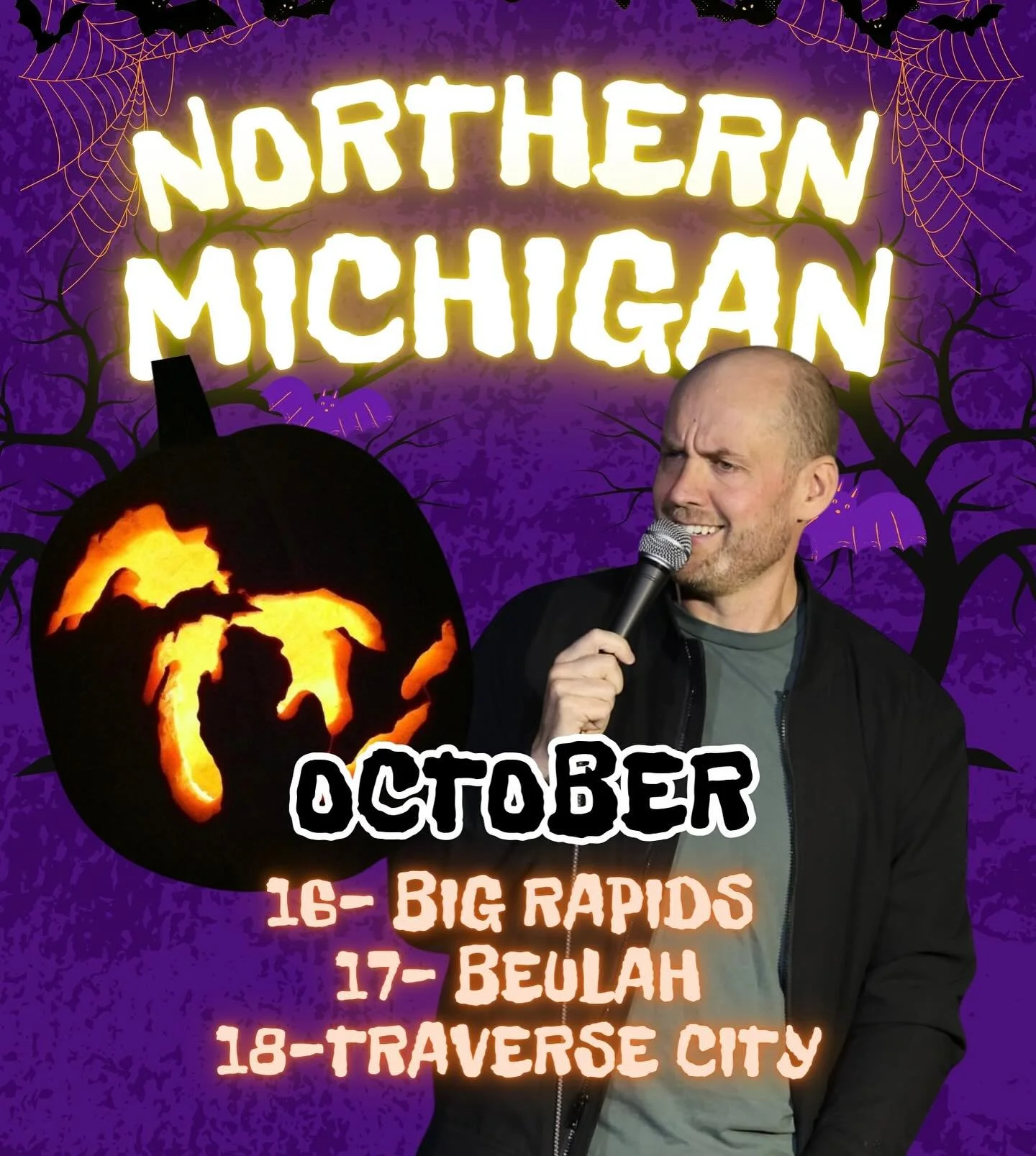 It doesn’t get any better than Northern Michigan! 
Thursday @ The Peaks Event Center in Big Rapids 
Friday @ Five Shores Brewing in Beulah 
Saturday @ Right Brain Brewery in Traverse City