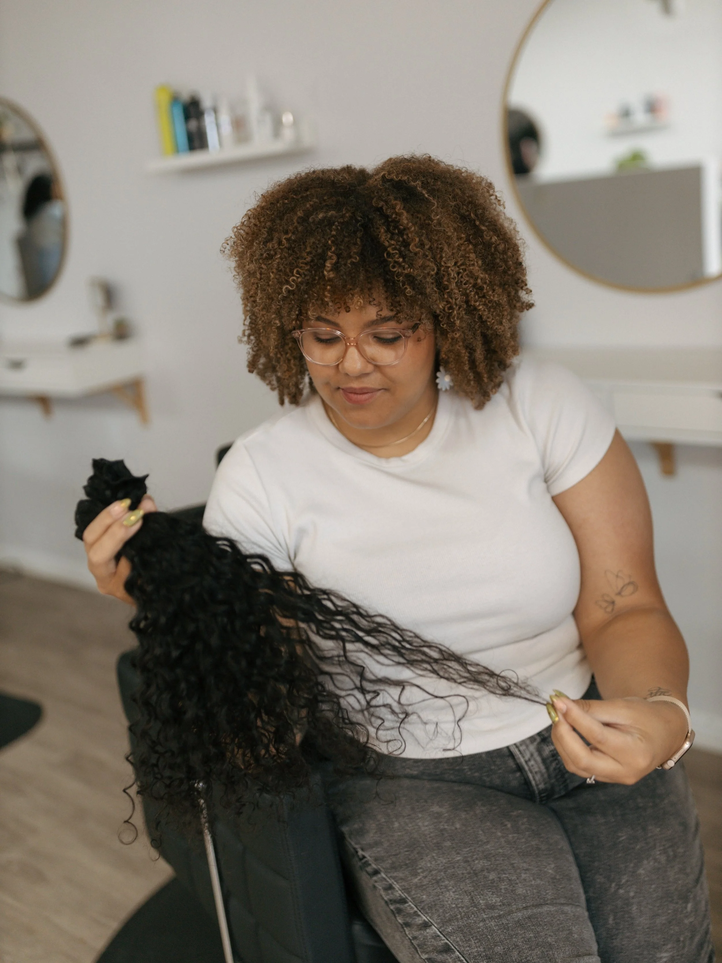 have you ever wanted extensions but thought your curly hair meant you didn&rsquo;t have options??!🤍
K-Tip extensions are fully customizable + ideal for textured hair, whether you&rsquo;re wanting fullness, length, or both.✨✨

Not sure where to start