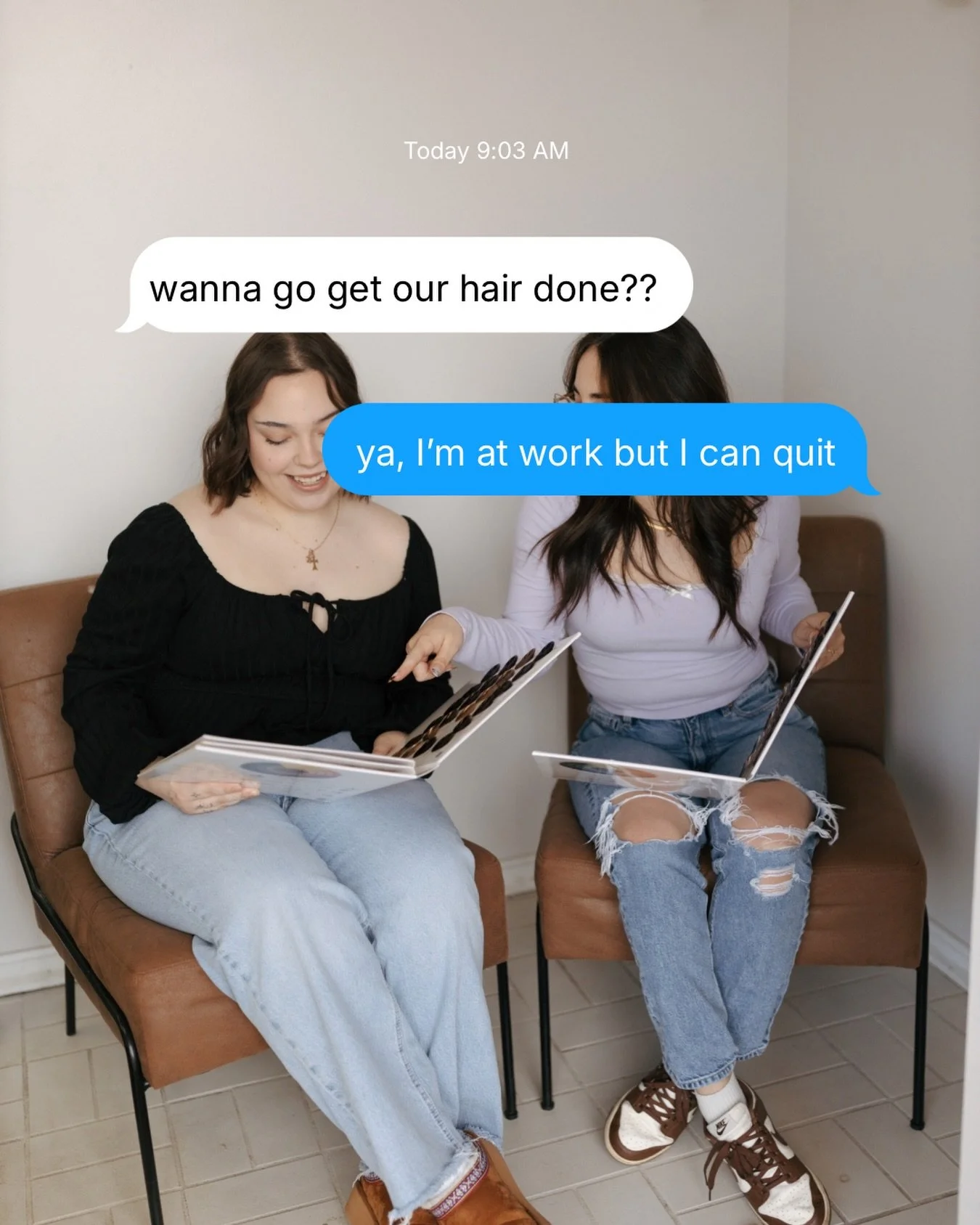 hair days are better together 💖

did you know we offer group appointments?👯&zwj;♀️ because what&rsquo;s better than getting your hair done with your bestie⁉️✨

DAYTON OHIO HAIRSTYLIST | BEAVERCREEK OHIO HAIR SALON |