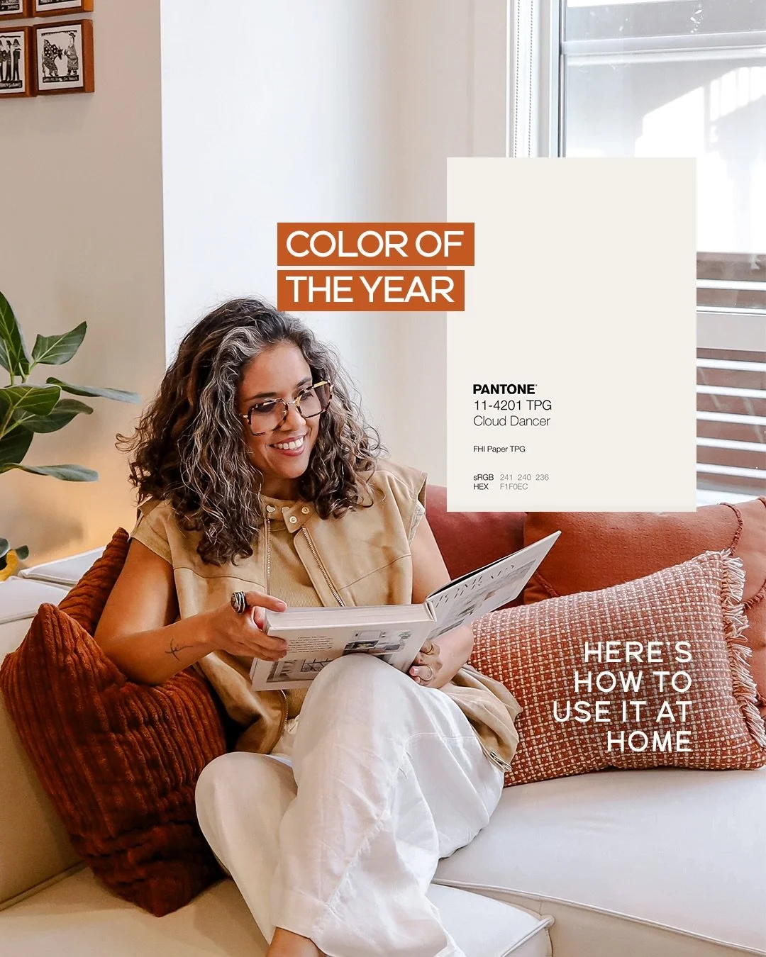 Pantone 2026: Cloud Dancer ☁️

Cloud Dancer is an off-white that brings a sense of calm without ever feeling cold.

It flows effortlessly with natural materials, organic shapes and gentle light, creating a palette that feels timeless, balanced and qu