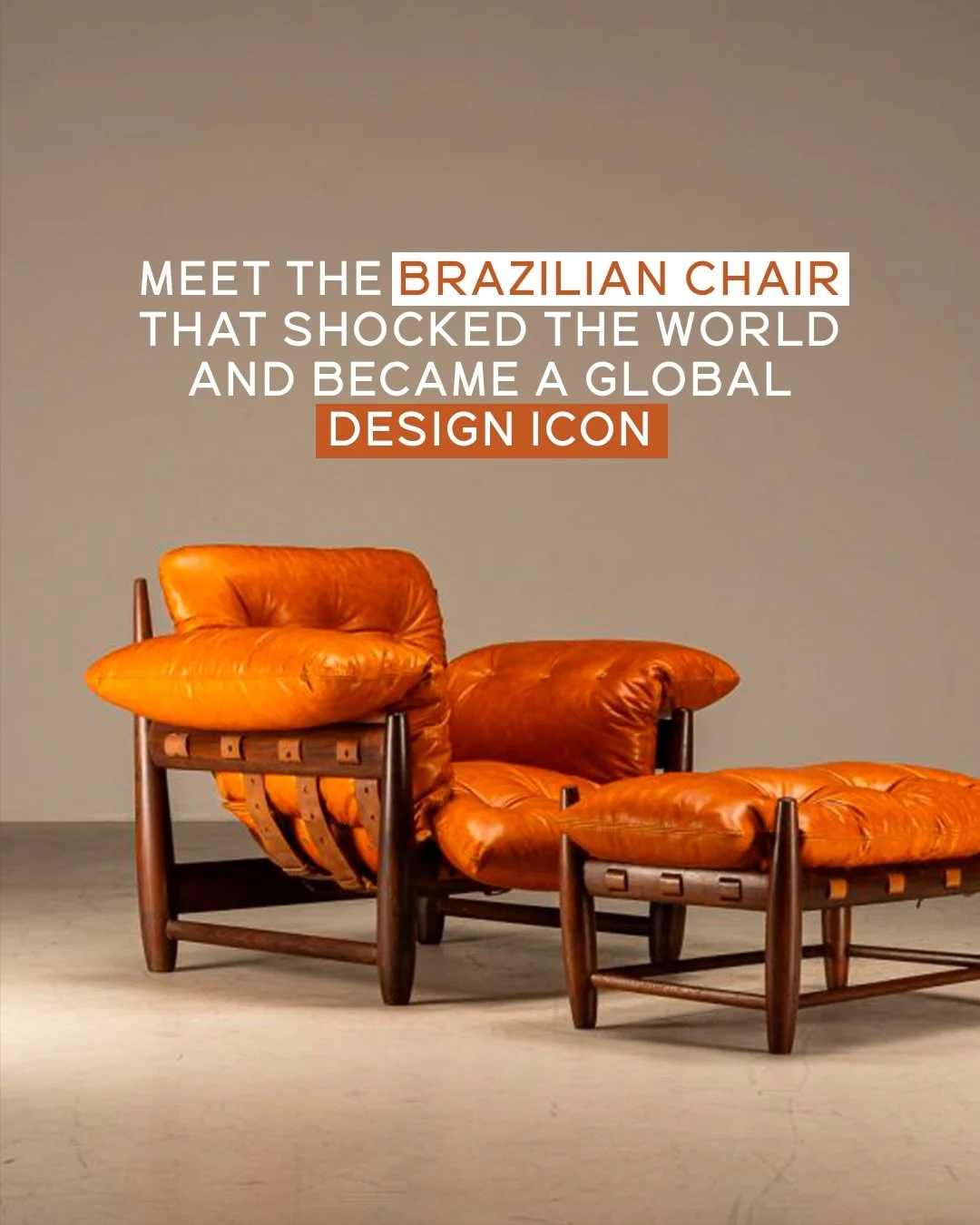A Brazilian design icon ✨

Created by S&eacute;rgio Rodrigues in 1957, the Poltrona Mole is one of those pieces that goes beyond furniture. It&rsquo;s craftsmanship, texture, history, and comfort all in one. Its soft leather cushions, organic curves,