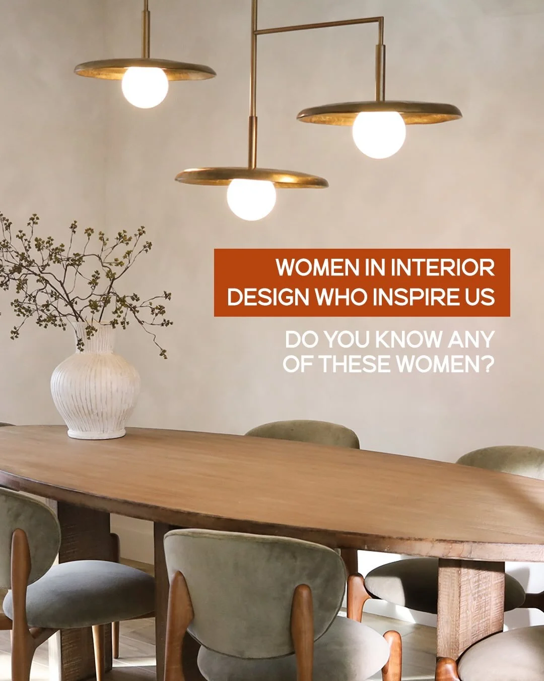 These women are transforming interior design with creativity, sensitivity, and innovation. Do you know any of them? 👇🏻

Today, on Women&rsquo;s Day, we celebrate all those who turn ideas into spaces and dreams into reality. ✨

Happy Women&rsquo;s D