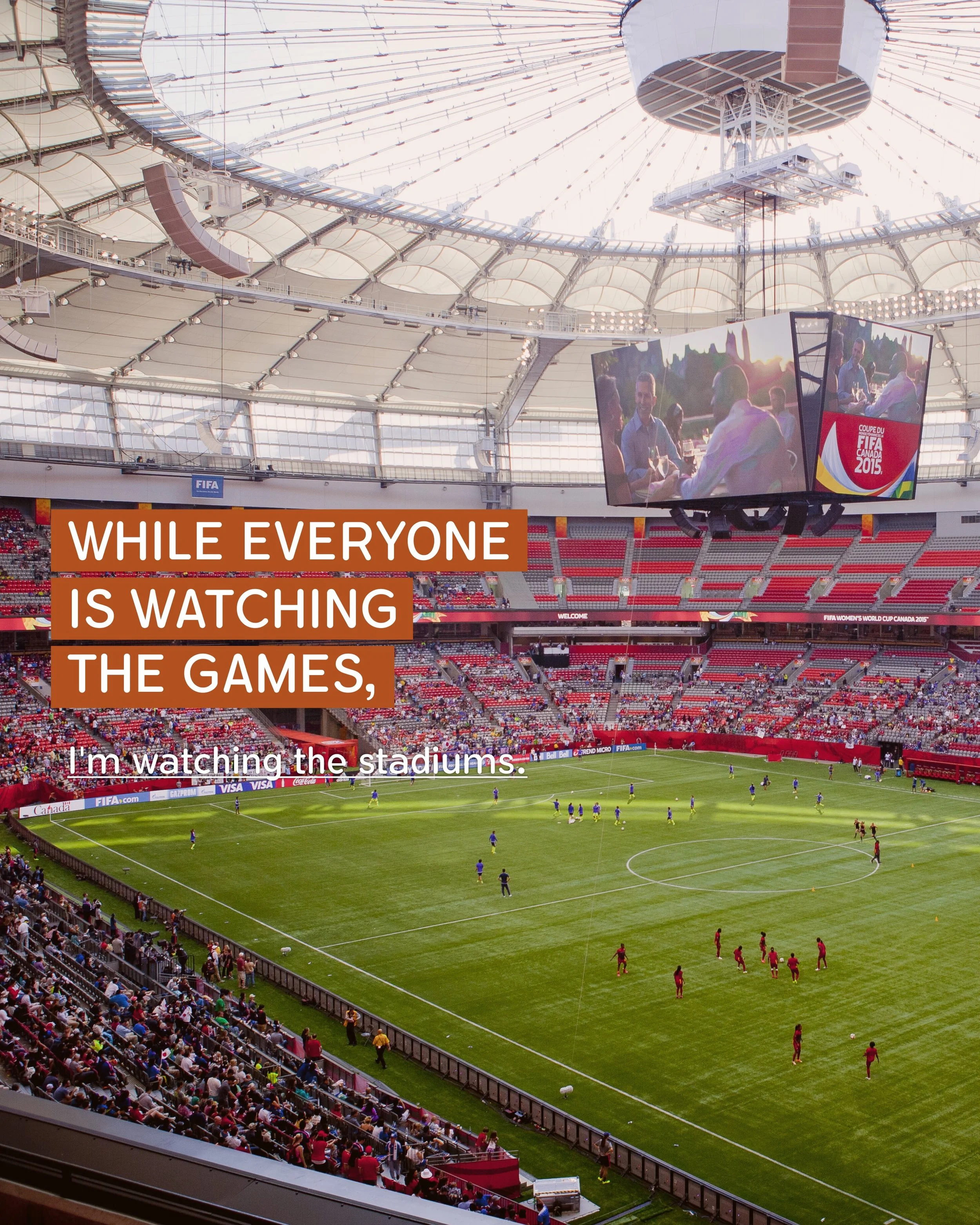 While everyone is watching the World Cup games, I can&rsquo;t stop thinking about the architecture of emotion... 🏟️

Stadiums are a masterclass in human behavior. They&rsquo;re not just concrete and grass; they are meticulously engineered to trigger