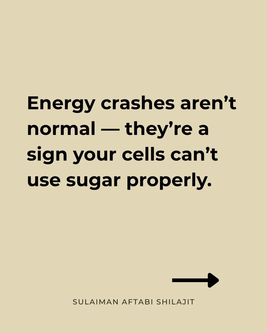 Ever wonder why your energy crashes after meals?

It&rsquo;s not &ldquo;just aging&rdquo; &mdash; it&rsquo;s your body struggling to use sugar efficiently.

When your cells stop responding to insulin, glucose builds up in your blood instead of enteri